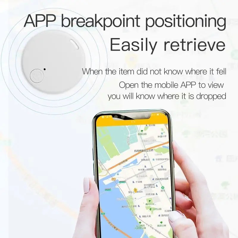 Мини ГПС локатор, аларм против губење, паметен приврзок за клучеви за паричник, приврзок за клучеви со Bluetooth, трагач за кучиња, миленичиња, деца, пронаоѓач на клучеви