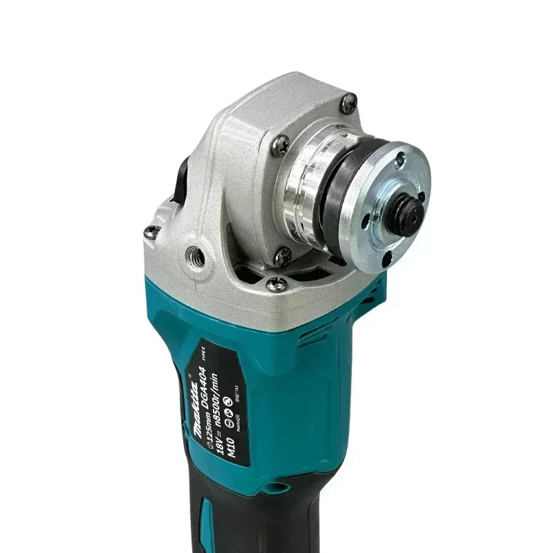 Makita DGA404 125мм/100мм безчеткаста литиумска електрична аголна брусилка, машина за сечење на полнење, полирка со висока моќност
