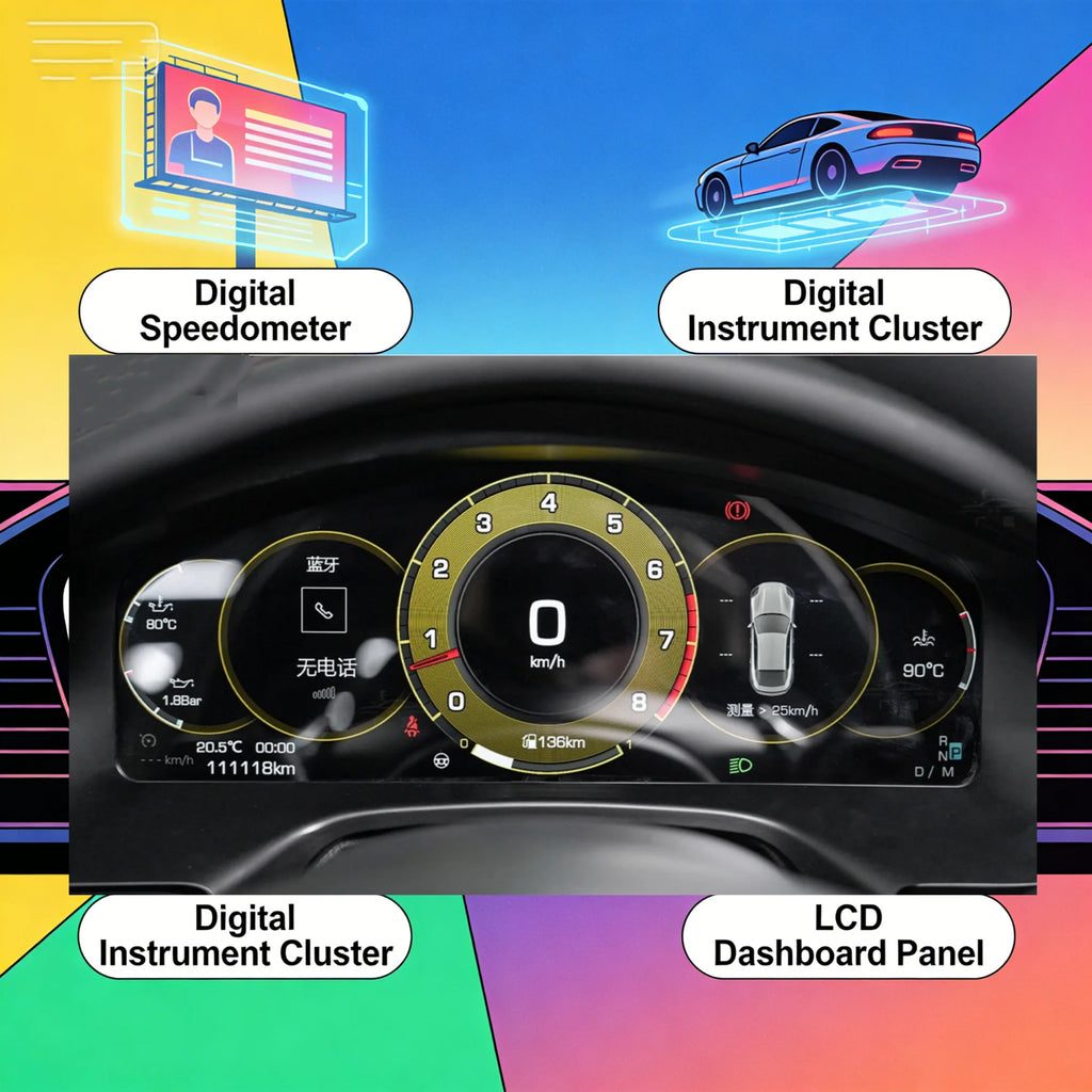 Dash Screen Virtual Cockpit SpeedMeter New Car LCD Digital Cluster For Porsche Panamera 2010-2016 Instrument Panel Unit Screen