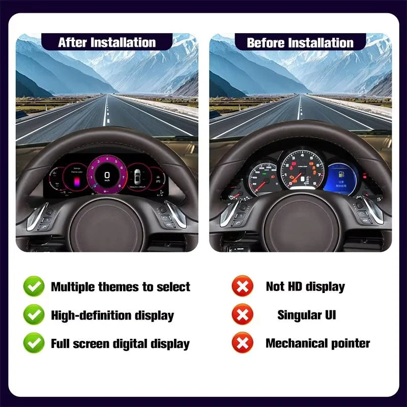 Dash Screen Virtual Cockpit SpeedMeter New Car LCD Digital Cluster For Porsche Panamera 2010-2016 Instrument Panel Unit Screen