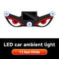 LED Solar Powered Car Lamp Devil Eye Sensors Dynamic Windshield Environmental Lights Vehicle Truck Five Modes Decorative Light