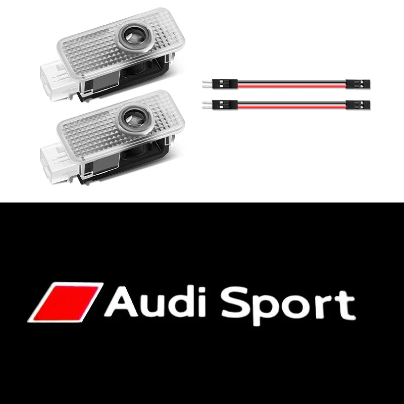 ЛЕД HD Проектор Светилки за Добредојде на Врата за Автомобил за Audi A3 A4 B8 8P 8V A6 C7 A5 Q5 B7 B6 B9 SLINE QUTTRO RS Q3 Q7 S3 S4 S5 S6 S8
