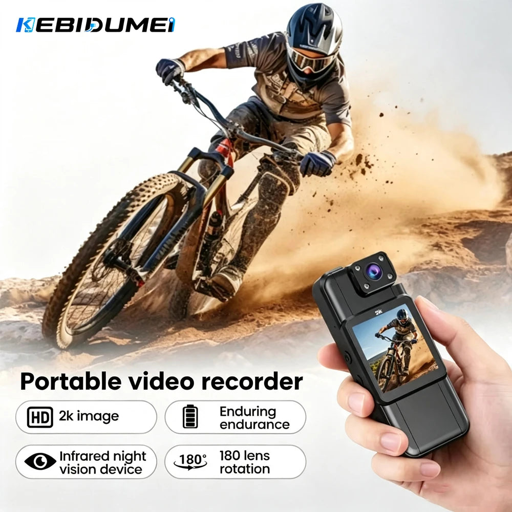 KEBIDUMEI Mini WiFi DV Camera 4K 2K 1080P HD Cam Portable Digital Video Recorder Body Cam Night Vision Bike Camcorder Sports DV
