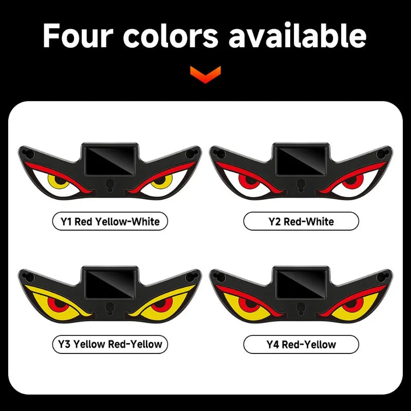 LED Solar Powered Car Lamp Devil Eye Sensors Dynamic Windshield Environmental Lights Vehicle Truck Five Modes Decorative Light