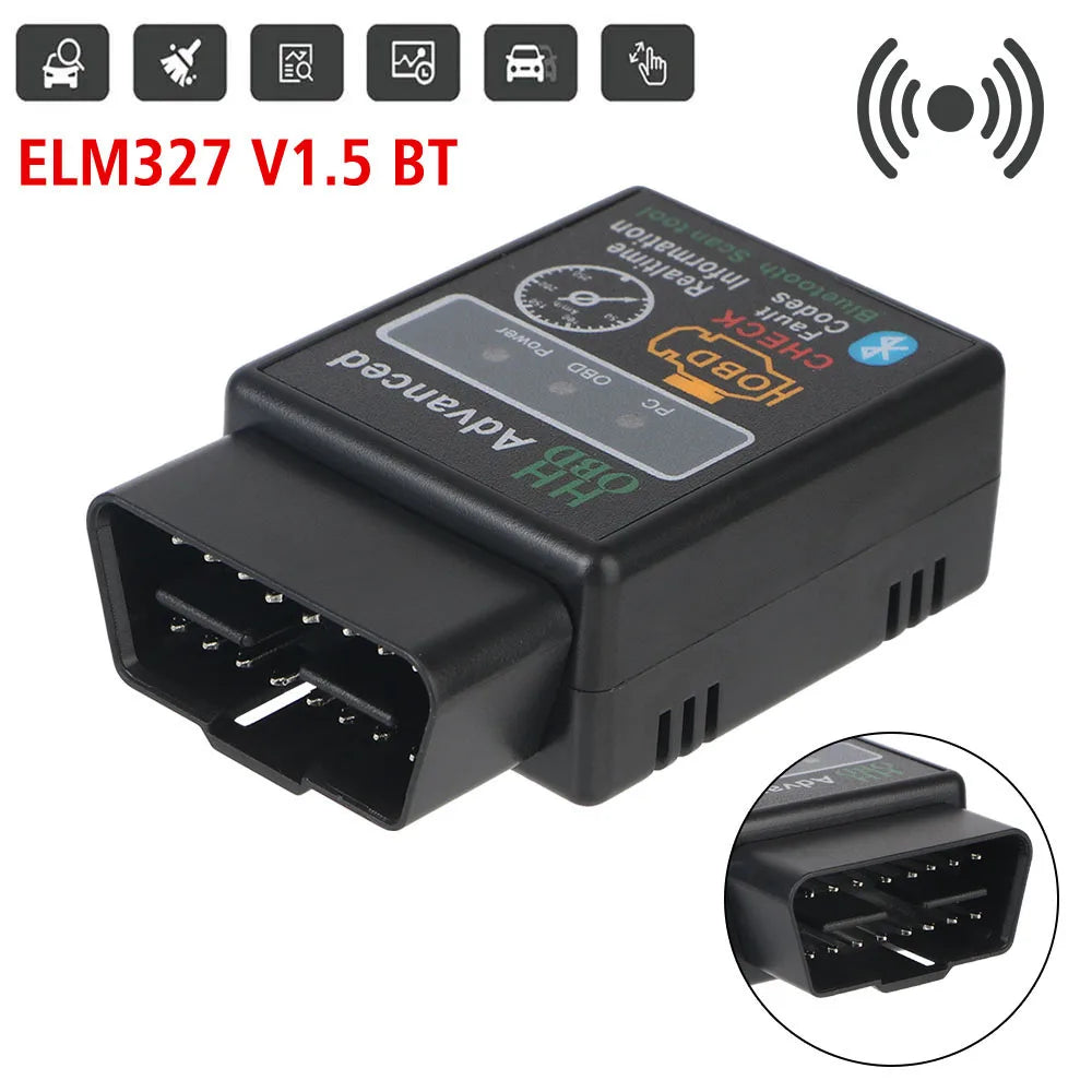 OBD2 ELM327 V1.5 Bluetooth dijagnosticki skener za auto