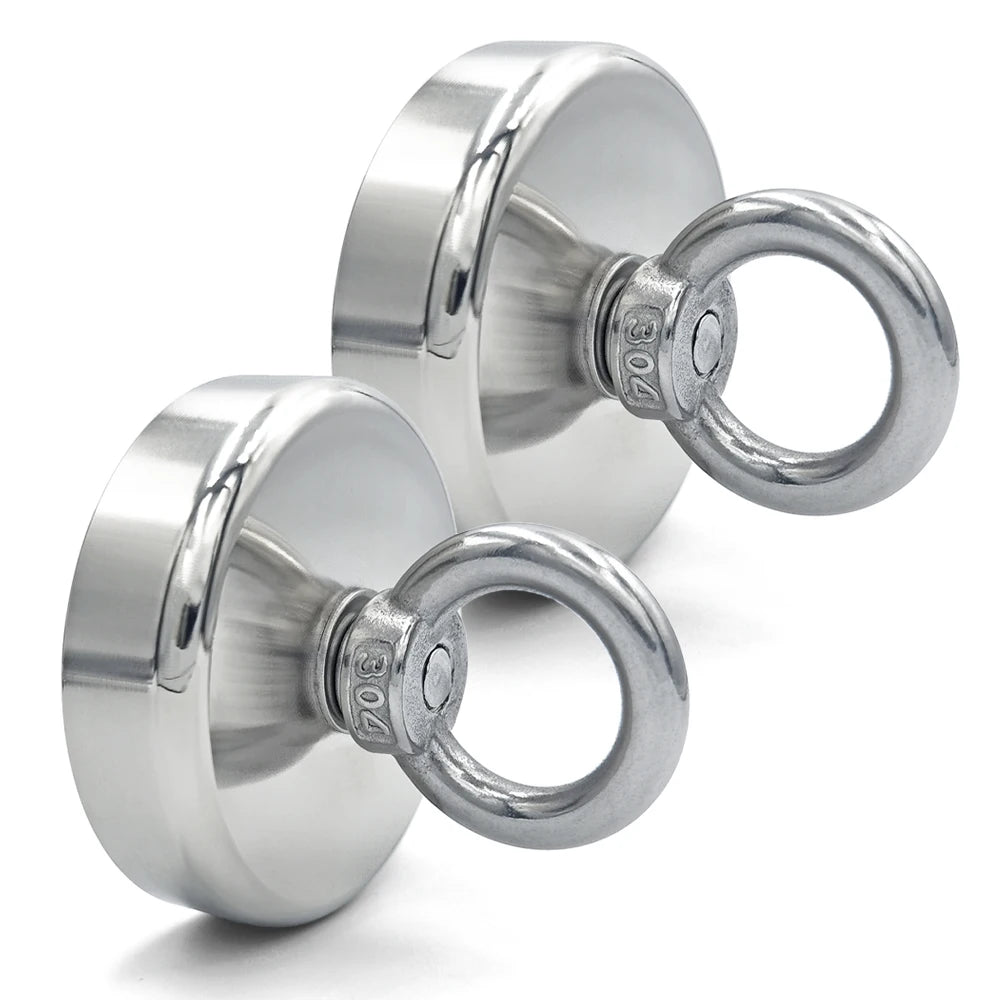 Супер силна неодиумска рибарска магнетна кука D16~D42mm N52 Тешка ретка земја неодиум со вдлабната дупка за штраф за спасување