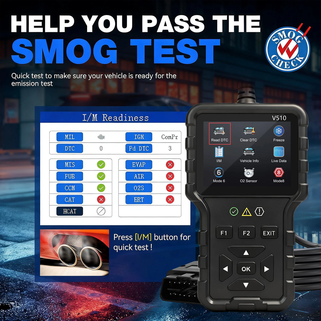 2025 New Model, Supports 8 Languages, Professional Obd2 Car Diagnostic Tool, Direct from the Manufacturer, V510 Professional Code Reader and Scan Tool, Clears Fault Codes, Real-Time Data Stream, Enhanced Engine Fault Code Rea