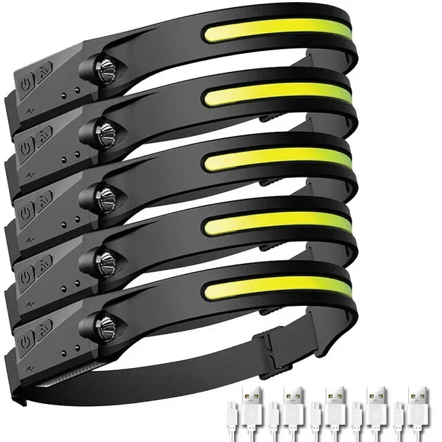 LED Headlamp with Sensor – USB Charging
