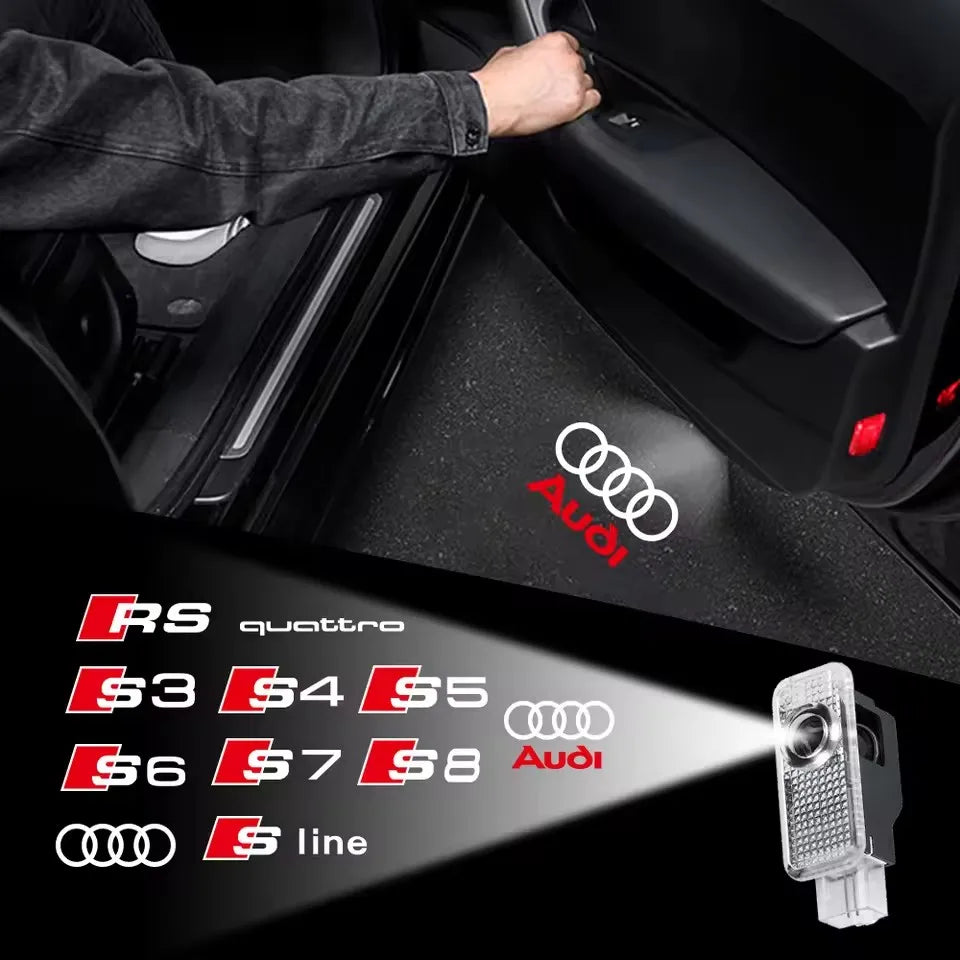 ЛЕД HD Проектор Светилки за Добредојде на Врата за Автомобил за Audi A3 A4 B8 8P 8V A6 C7 A5 Q5 B7 B6 B9 SLINE QUTTRO RS Q3 Q7 S3 S4 S5 S6 S8
