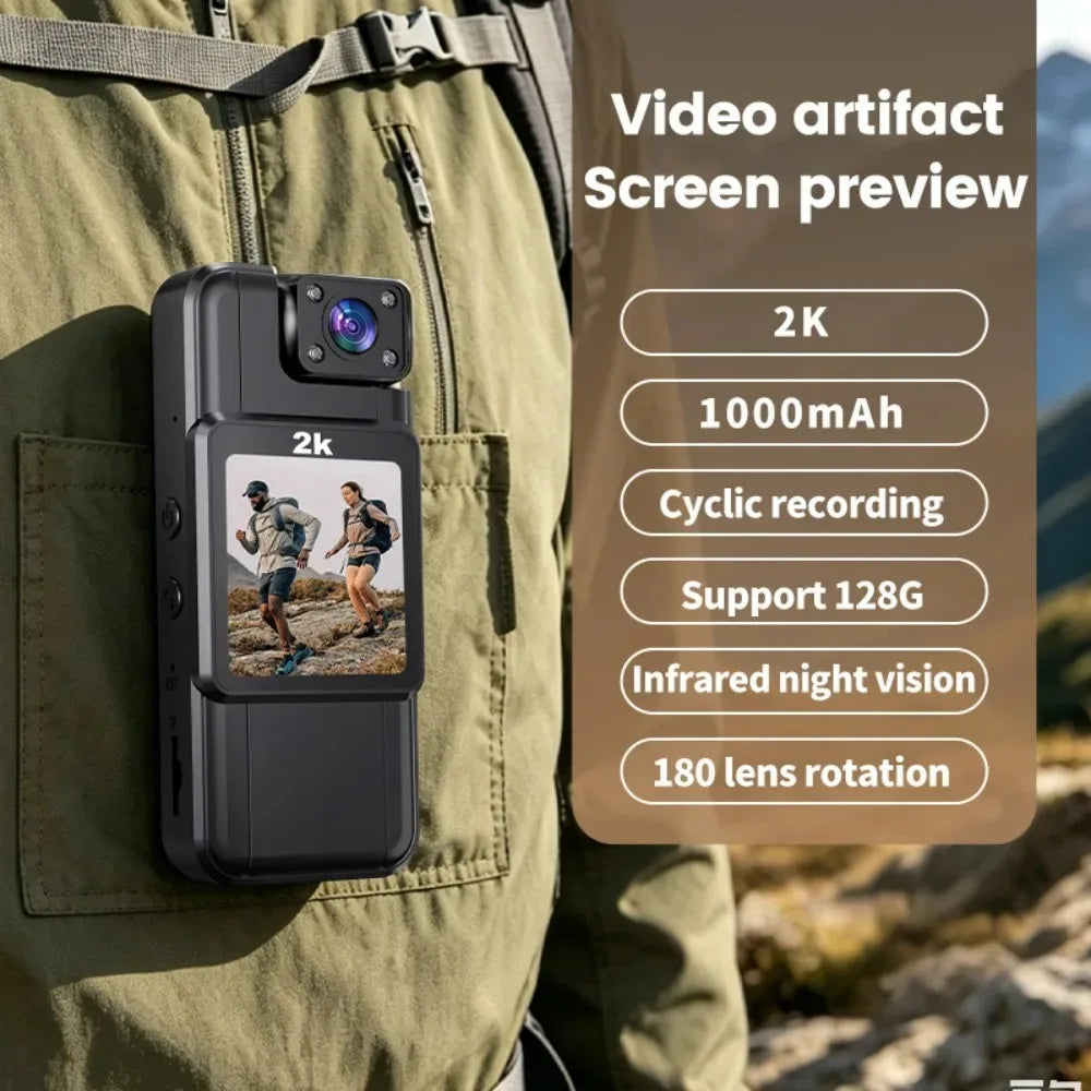KEBIDUMEI Mini WiFi DV Camera 4K 2K 1080P HD Cam Portable Digital Video Recorder Body Cam Night Vision Bike Camcorder Sports DV